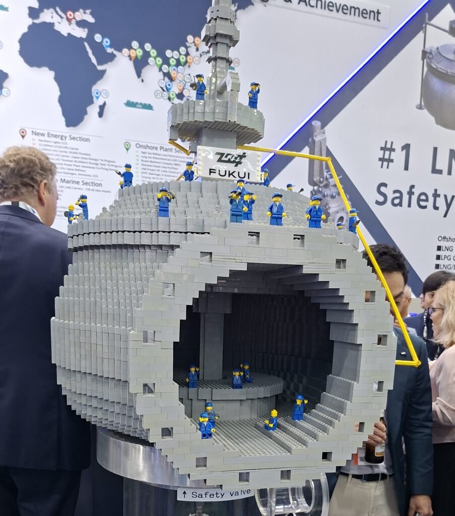 Lego model of a marine safety valve